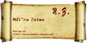Móra Zelma névjegykártya